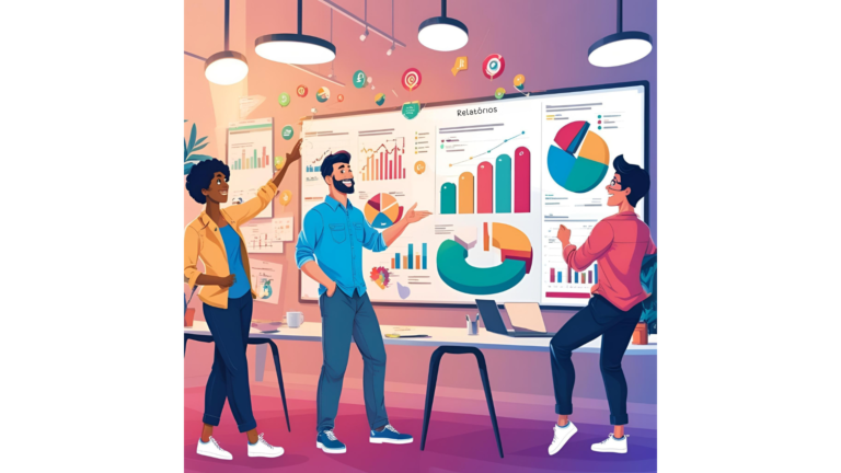 Comerciante atento monitorando o aumento das vendas e do fluxo de clientes em seu estabelecimento.