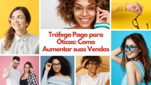 Tráfego Pago para Óticas: Como Aumentar suas Vendas. Publicidade digital para óticas, mostrando um gestor de tráfego analisando métricas de campanhas e estratégias de vendas.